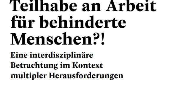 Ein Screenshot einer Literatur. Es ließt sich: "Digitalisierung als Chance für Teilhabe and Arbeit für behinderte Menschen?! Eine interdisziplinäre Betrachtung im Kontext multipler Herausforderungen. Christoph Burzlaff, Jana-Sophie Effert, Frauke Mörike. Technische Universität Dortmund, Fachgebiet Arbeit, Inklusion und Technologie"