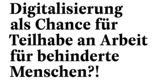 Ein Screenshot einer Literatur. Es ließt sich: "Digitalisierung als Chance für Teilhabe and Arbeit für behinderte Menschen?! Eine interdisziplinäre Betrachtung im Kontext multipler Herausforderungen. Christoph Burzlaff, Jana-Sophie Effert, Frauke Mörike. Technische Universität Dortmund, Fachgebiet Arbeit, Inklusion und Technologie"